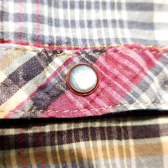 Adiktd 100% Cotton Western Plaid Shirt Size XL - Picture 9 of 11